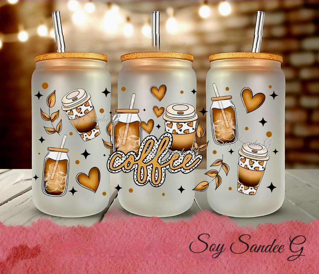 So Many Coffees - UVDTF Wrap for cups/hard surfaces sticker