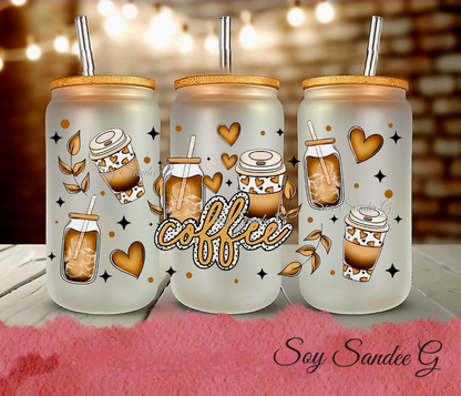 So Many Coffees - UVDTF Wrap for cups/hard surfaces sticker