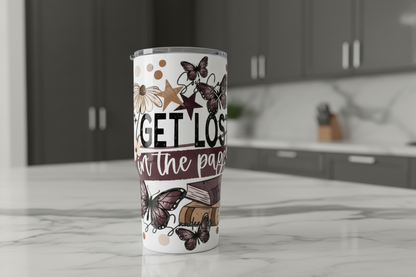 Get Lost In The Pages - UVDTF wrap for cups/hard surfaces sticker