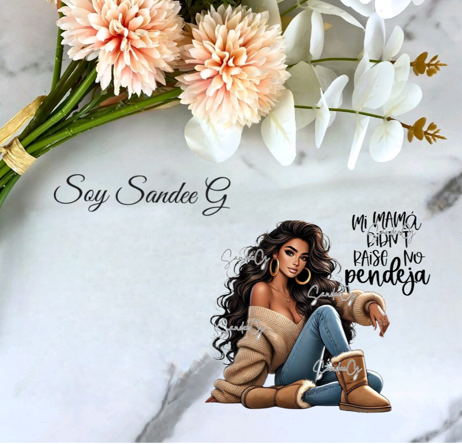 Mi Mamá Didn't Raise No Pendeja - UVDTF Decal for cups/hard surfaces sticker