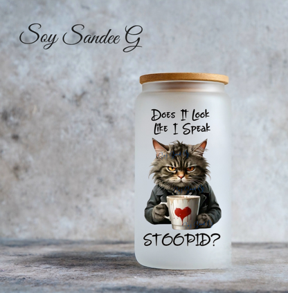 Does It Look Like I Speak Stoopid? - UVDTF Decal for cups/hard surfaces sticker