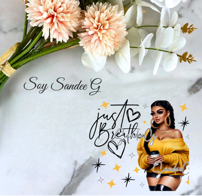 Just Breathe Yellow - UVDTF Decal for cups/hard surfaces sticker