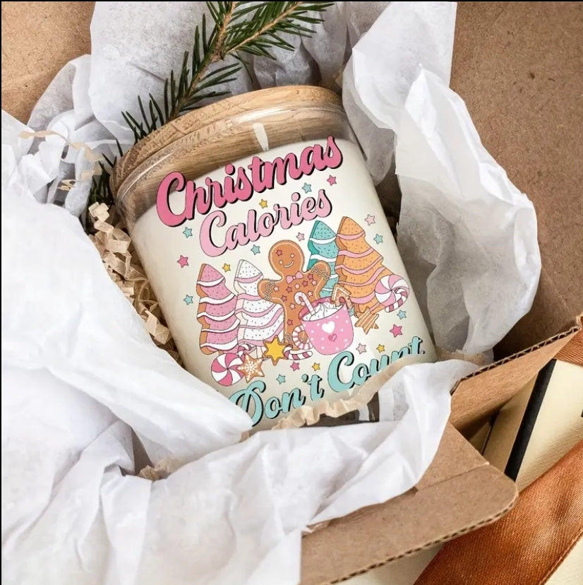 Christmas Calories Don't Count - UVDTF Decal for cups/hard surfaces sticker