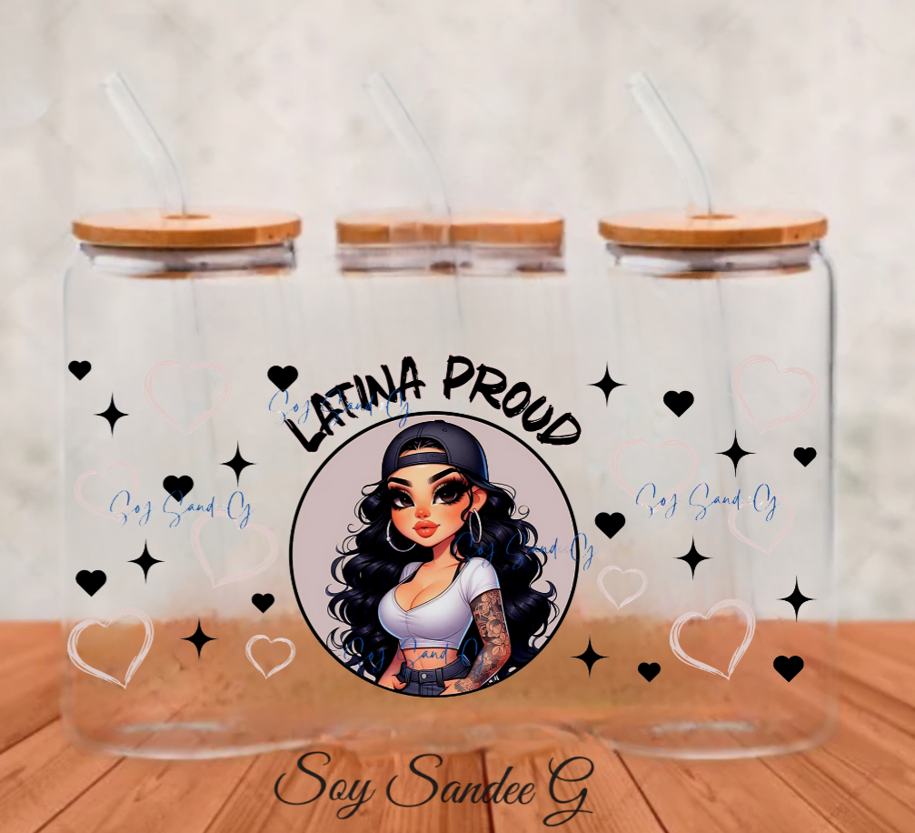 Latina Proud - UVDTF Wrap for cups/hard surfaces sticker