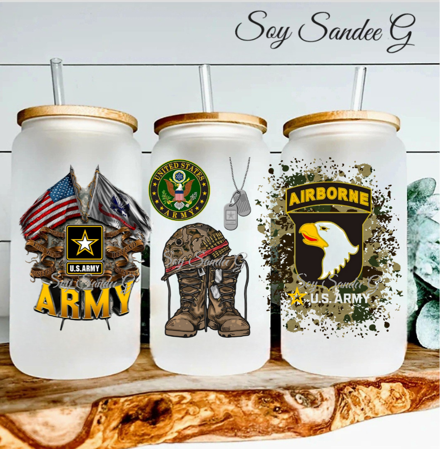 Army Airborne - UVDTF Wrap for cups/hard surfaces sticker