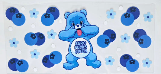 Zero F's Given Naughty Bear UVDTF wrap