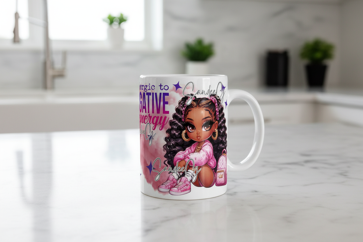 Allergic To Negative Energy - UVDTF Decal for cups/hard surfaces sticker