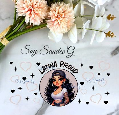 Latina Proud - UVDTF Wrap for cups/hard surfaces sticker