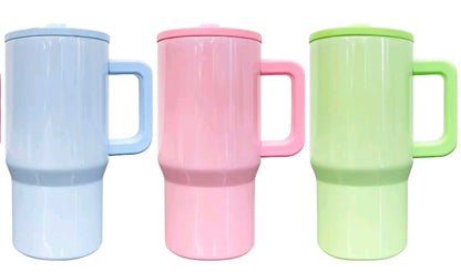 20 oz Stainless Steel Tumbler with Flip Straw