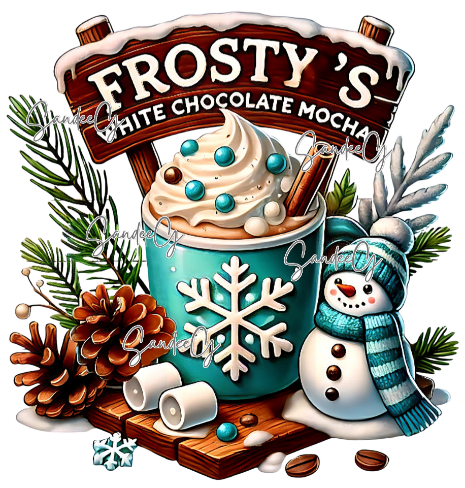 Frosty's White Chocolate Mocha - UVDTF Decal for cups/hard surfaces sticker