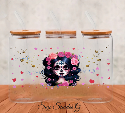 Envoltura UVDTF de Belleza del Día de los Muertos