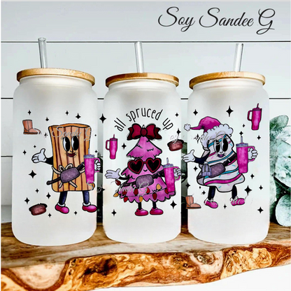 All Spruced Up - UVDTF Wrap for cups/hard surfaces sticker