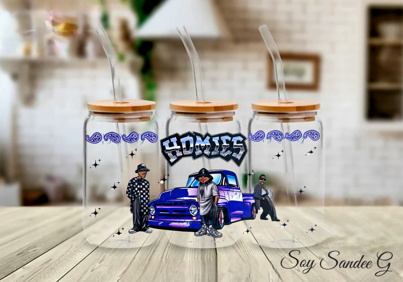 Homies Purple Lowrider - UVDTF Wrap for cups/hard surfaces sticker