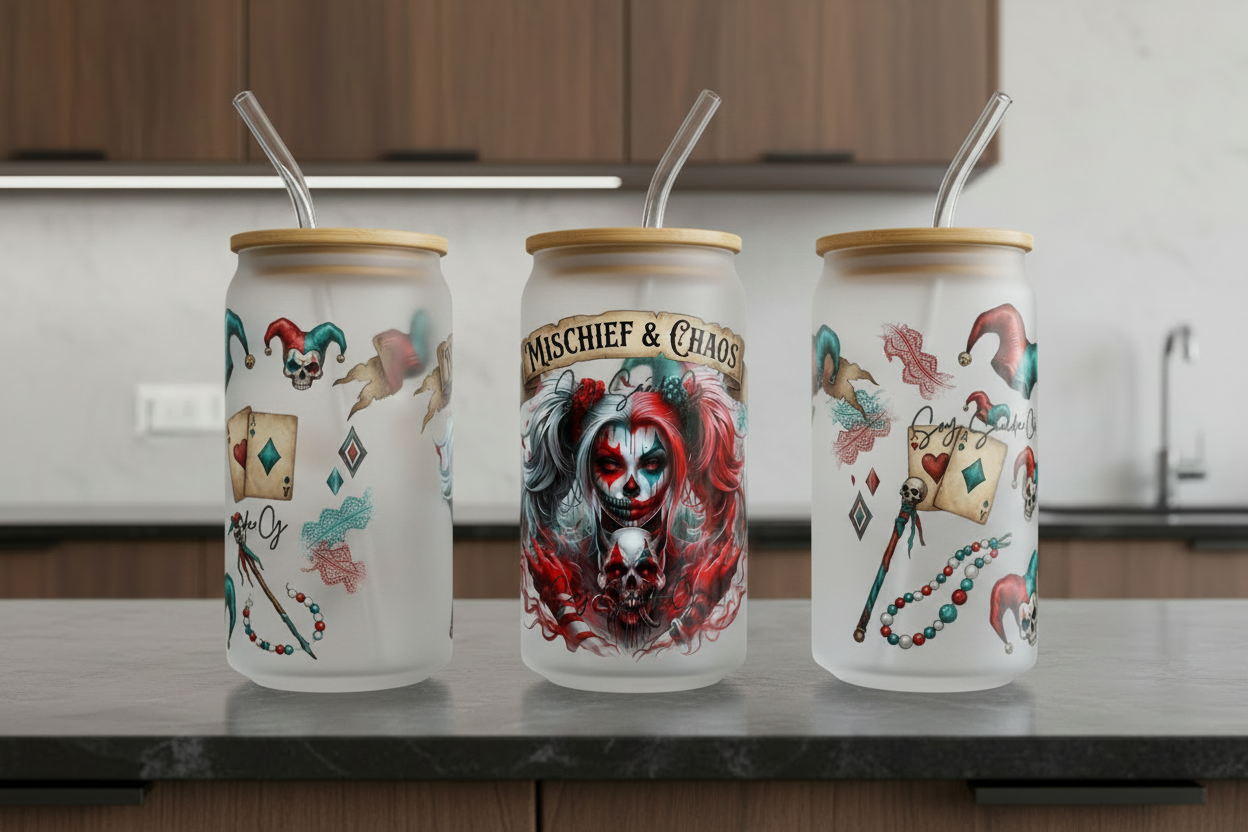 Mischief & Chaos - UVDTF Wrap for cups/hard surfaces sticker