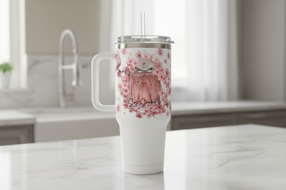 Pink Perfume & Bags - UVDTF wrap for cups/hard surfaces sticker