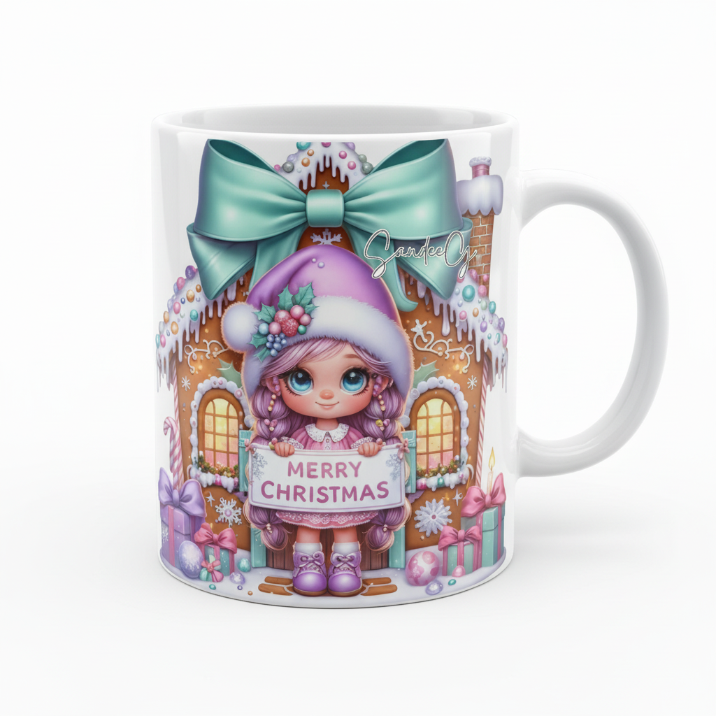 Gingerbread House Cutie - UVDTF Decal for cups/hard surfaces sticker