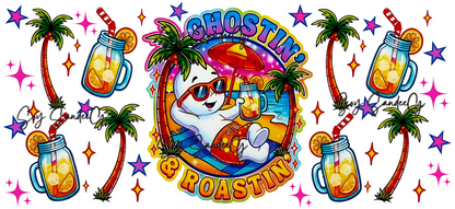 Ghostin" & Roastin' - UVDTF Wrap for cups/hard surfaces sticker