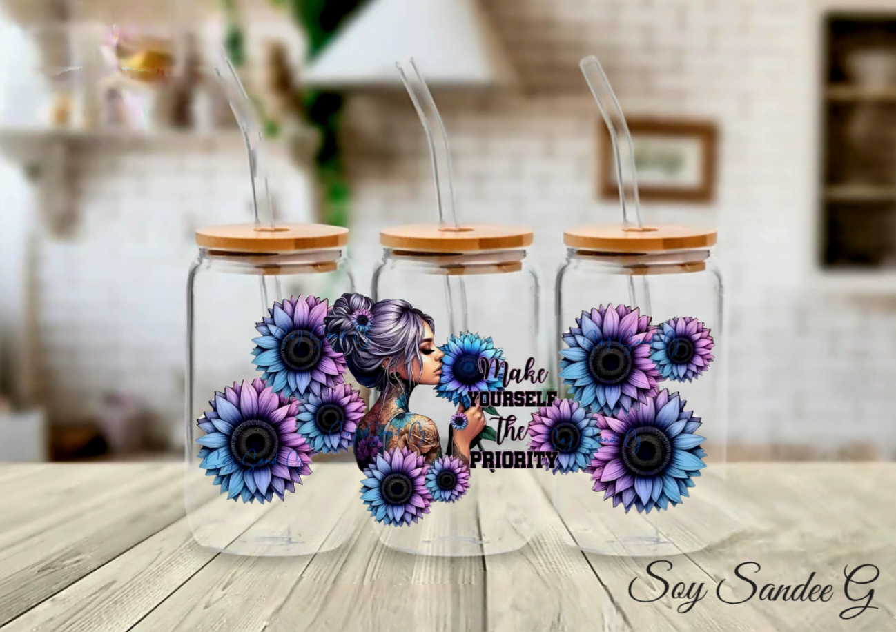 Make Yourself the Priority - UVDTF Wrap for cups/hard surfaces sticker