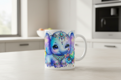 Jeweled Elephant - UVDTF Wrap for cups/hard surfaces sticker