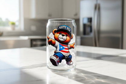 Puerto Rico Bear - UVDTF Decal for cups/hard surfaces sticker