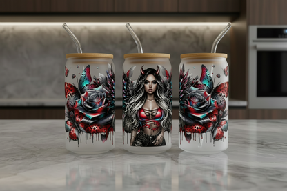 Devil Diva - UVDTF Wrap for cups/hard surfaces sticker