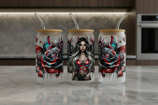 Part Devil Part Angel - UVDTF Wrap for cups/hard surfaces sticker