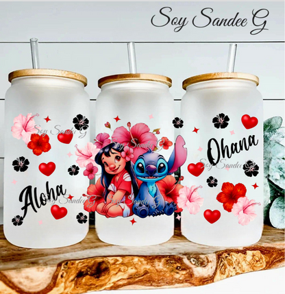 Aloha Ohana - UVDTF Wrap for cups/hard surfaces sticker