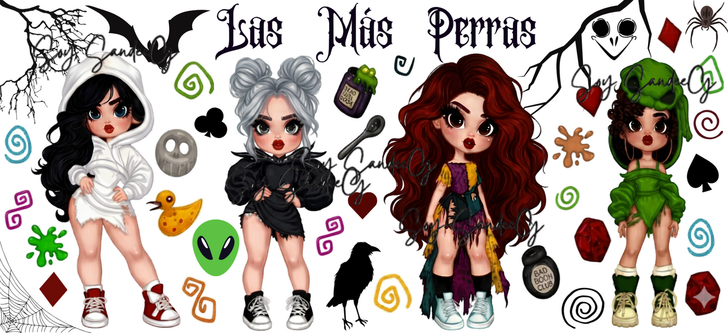 La Más Perras Cuties - UVDTF Wrap for cups/hard surfaces sticker