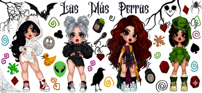 La Más Perras Cuties - UVDTF Wrap for cups/hard surfaces sticker