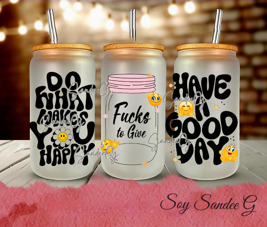 Do What Makes You Happy - UVDTF Wrap for cups/hard surfaces sticker