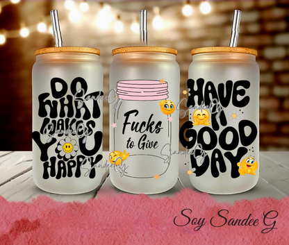 Do What Makes You Happy - UVDTF Wrap for cups/hard surfaces sticker