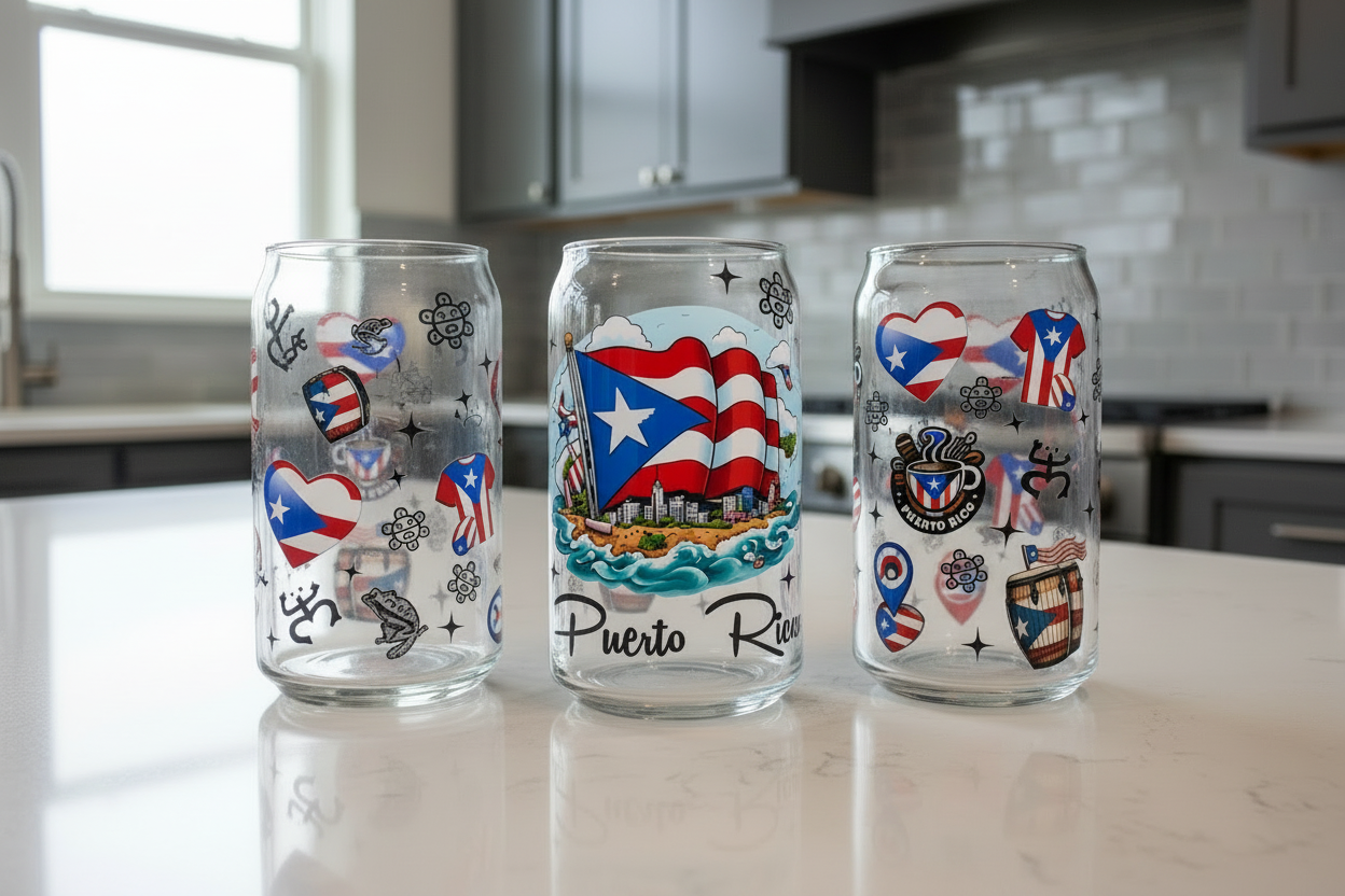 Pero Puerto Rico - UVDTF Wrap for cups/hard surfaces sticker