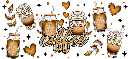 So Many Coffees - UVDTF Wrap for cups/hard surfaces sticker