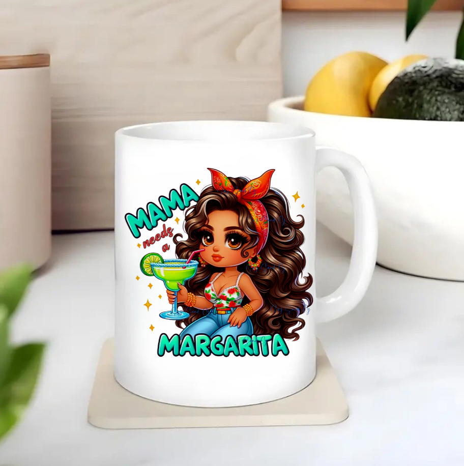 Mama needs a Margarita - UVDTF Decal for cups/hard surfaces