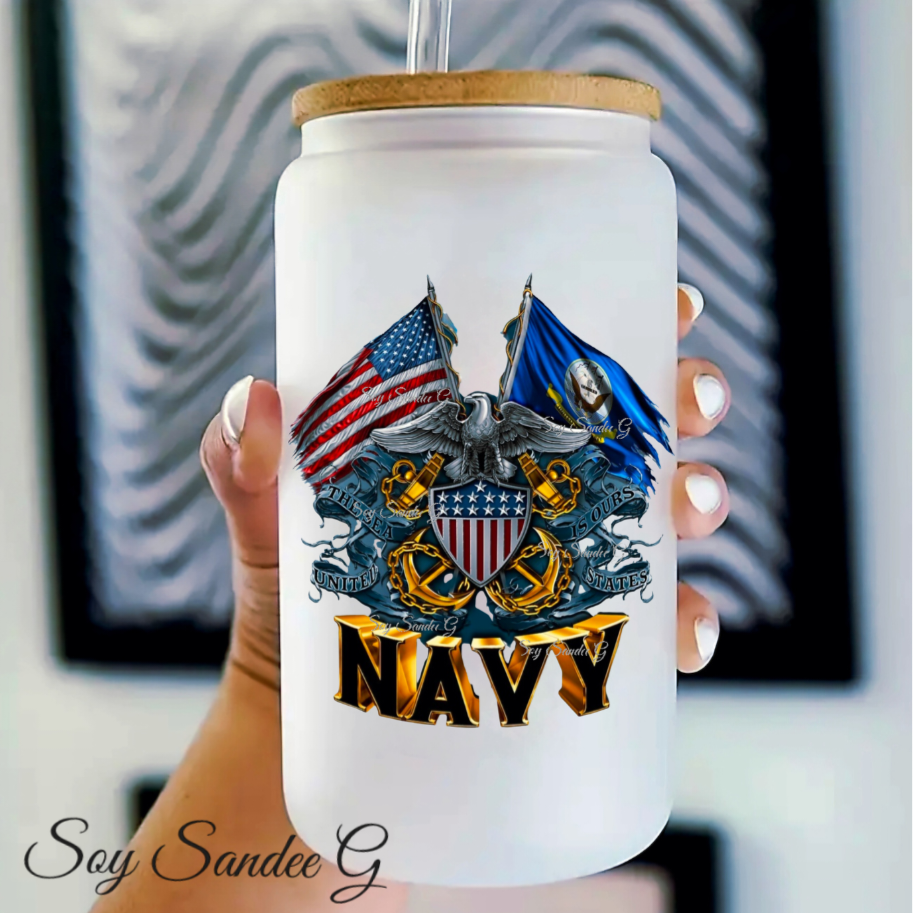 Navy - UVDTF Decal for cups/hard surfaces sticker