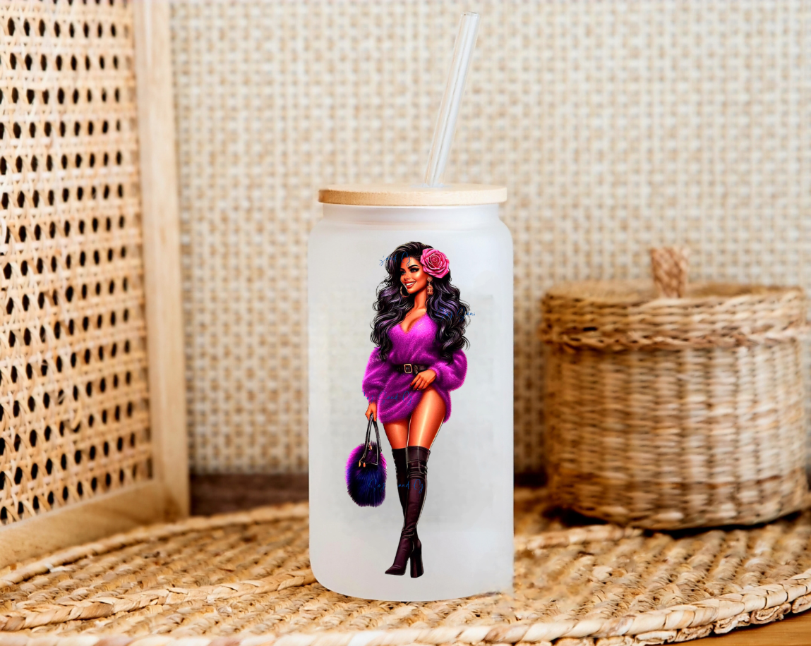 Sexy Purple Dress Mom - UVDTF Decal for cup/hard surface