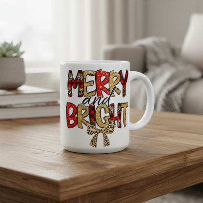 Merry & Bright - UVDTF Decal for cups/hard surfaces sticker