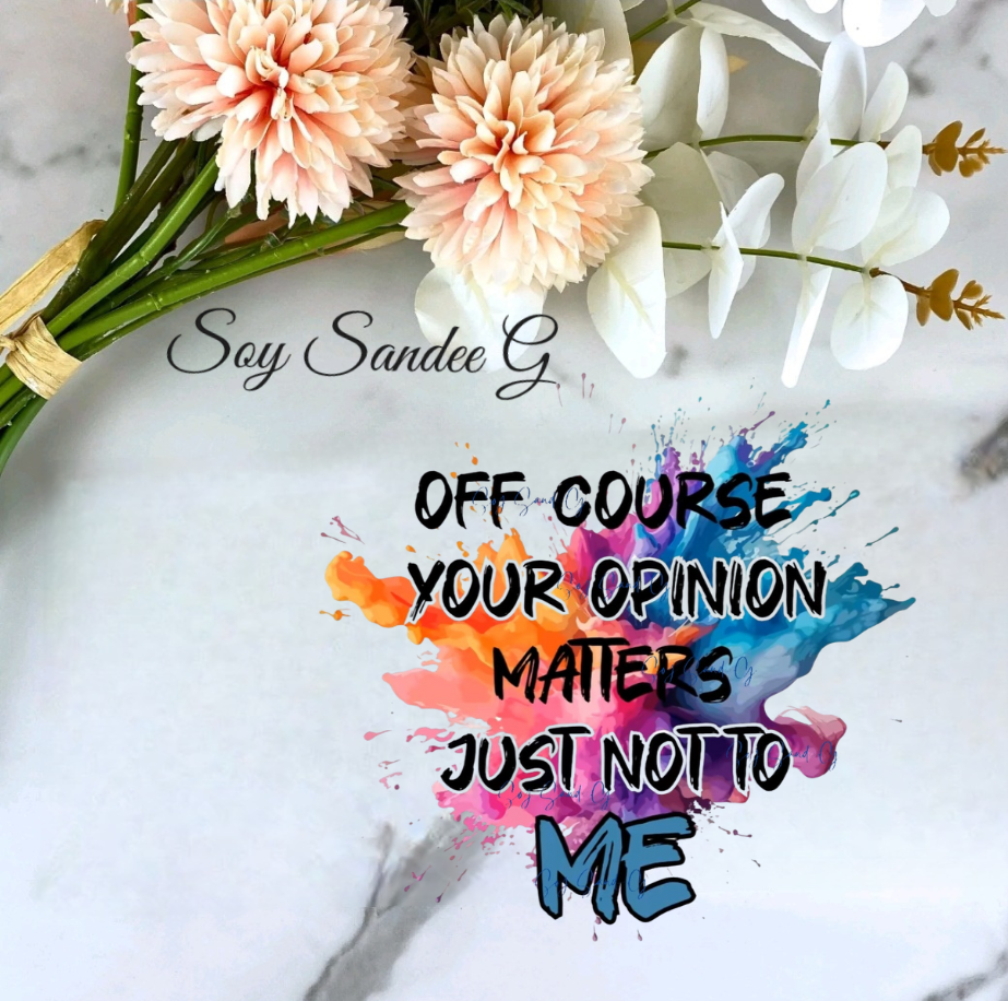 Off Course Your Opinion Matters - UVDTF Decal for cups/hard surfaces sticker