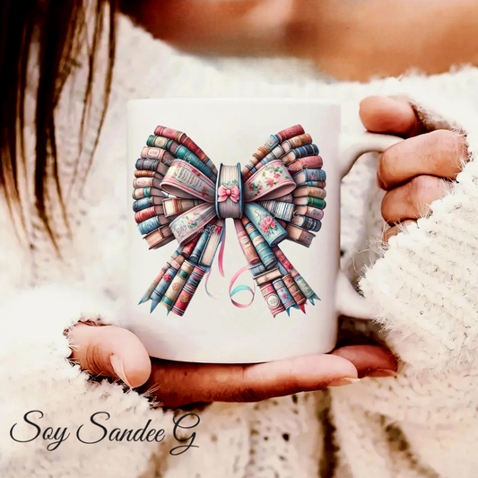 Books Coquette Bow - UVDTF decal for cups/hard surfaces sticker