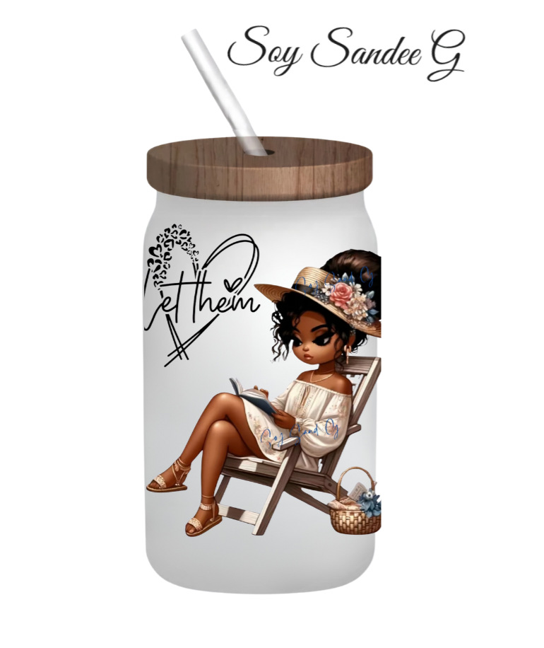 Shhh... No me hables hasta que mi taza esté vacía Calcomanía UVDTF