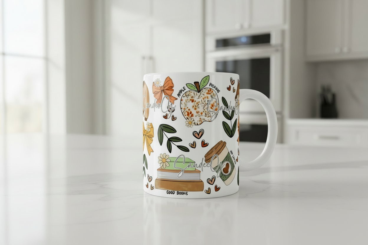 Fall Essentials - UVDTF Wrap for cups/hard surfaces sticker