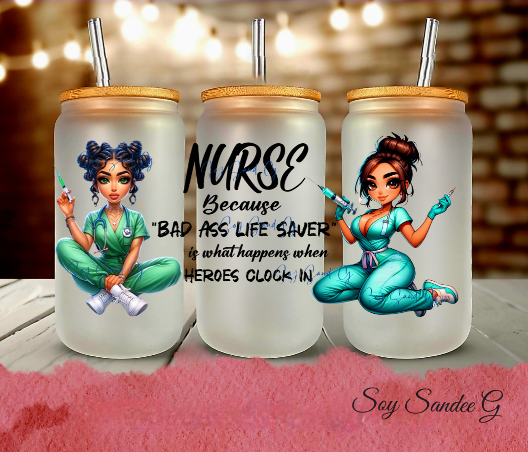 Pretty Nurse - UVDTF Wrap for cups/hard surfaces sticker
