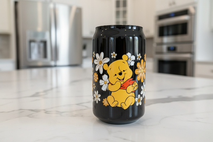 Flowered Pooh - UVDTF Wrap for cups/hard surfaces sticker