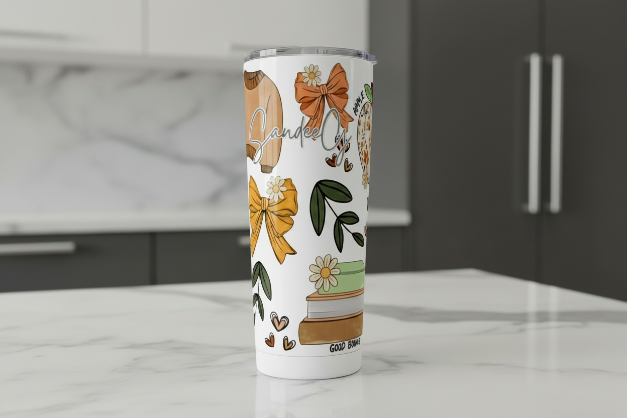 Fall Essentials - UVDTF Wrap for cups/hard surfaces sticker