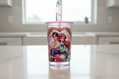 Ariel & her Prince Heart - UVDTF wrap for cups/hard surfaces sticker