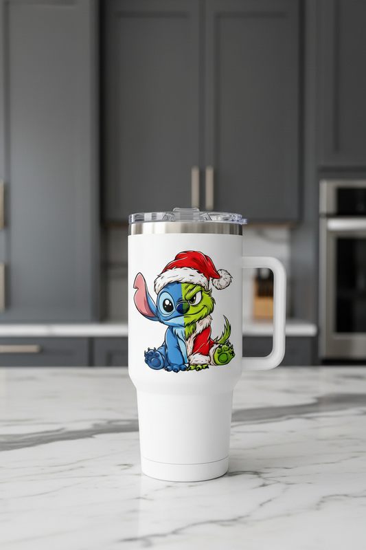 Half Blue/Half Green - UVDTF Decal for cups/hard surfaces sticker