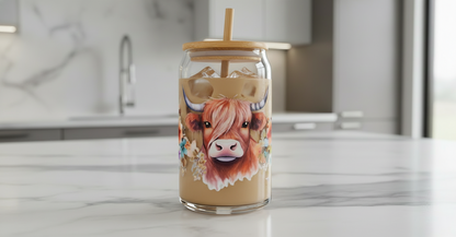 Highland Cow #2 - UVDTF Wrap for cups/hard surfaces sticker