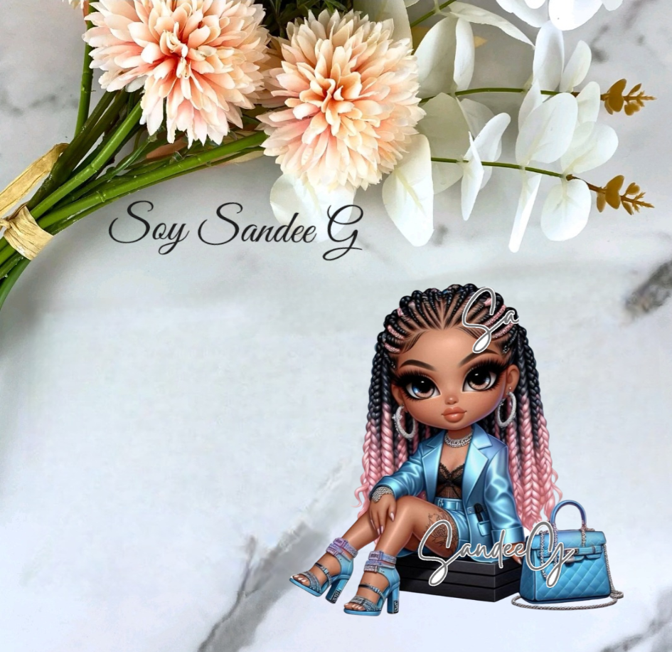 Blue Bag Cutie #2 - UVDTF Decal for cups/hard surfaces sticker