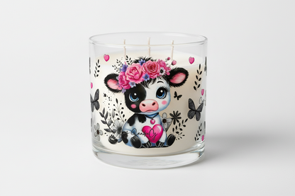 Flowered Tiara Cow - UVDTF Wrap for cups/hard surfaces sticker