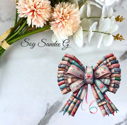 Books Coquette Bow - UVDTF decal for cups/hard surfaces sticker